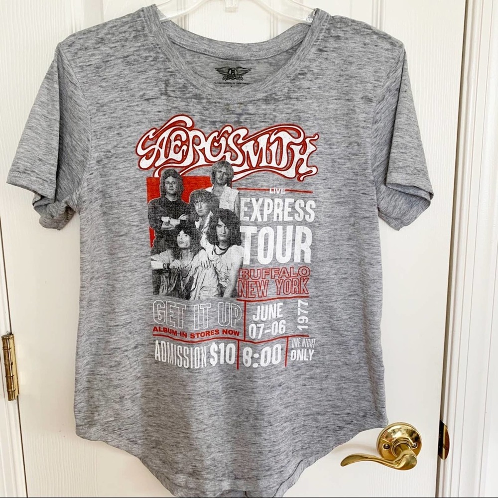 Aerosmith Live Express Tour Burn Out Graphic Tee